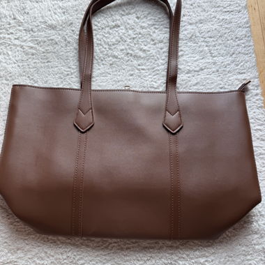 Brown shopper handbag