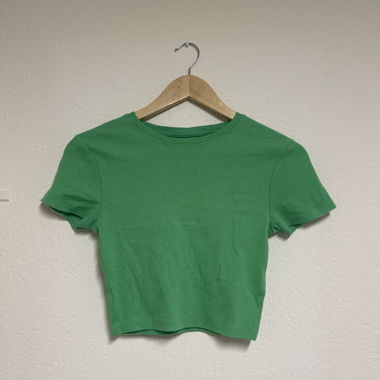 Top corto verde New Yorker – S