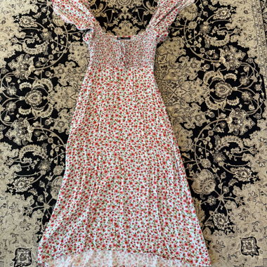 Abito midi smock a fiori