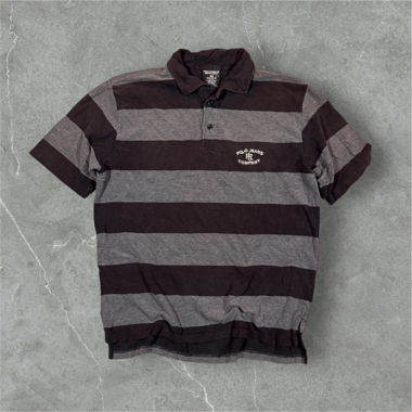 vintage polo jeans polo shirt black/grey
