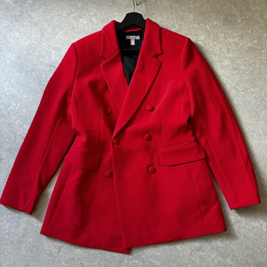 Blazer rosso doppiopetto con H&M