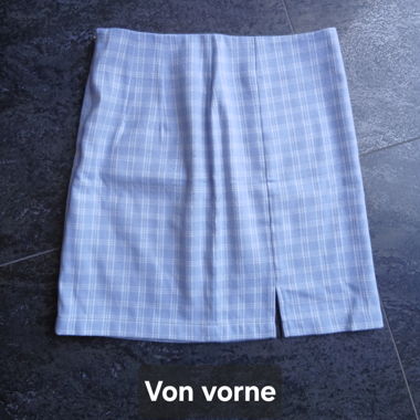 Gonna rock vintage a quadri azzurro chiaro