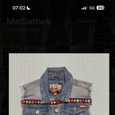VINTAGE DENIM COLOUR VEST