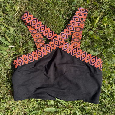 Schwarzes crop top