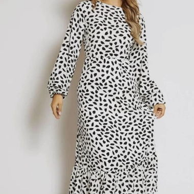 Midi long Dress PLUS SIZE KLEID
