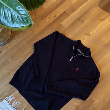 Polo Ralph Lauren Quarter Zip Uomo - Nero
