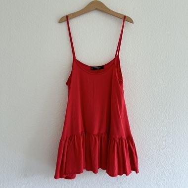 Red-Pink Spaghetti Top / Débardeur