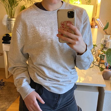 Grauer Nike Pullover