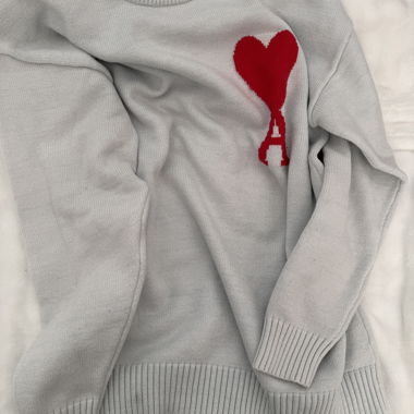 Maglione del marchio ami bianco