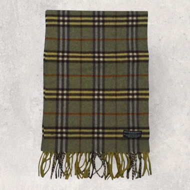 Vintage Burberry Scarf green