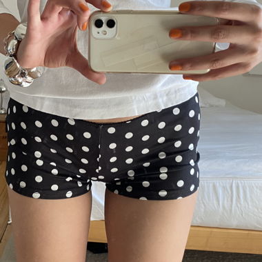polka-dott-microshorts