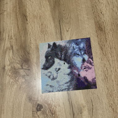 Diamond painting Loup
