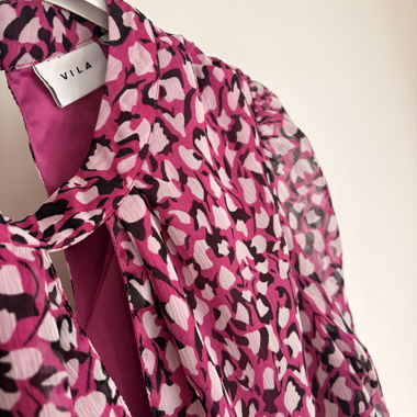 Blusa Vila stampa rosa