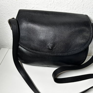 Longchamp Sac bandoulière noir vintage