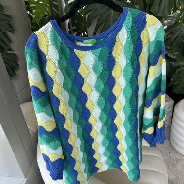 Bunter Pullover Funky Benetton