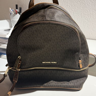 Michael Kors brown backpack
