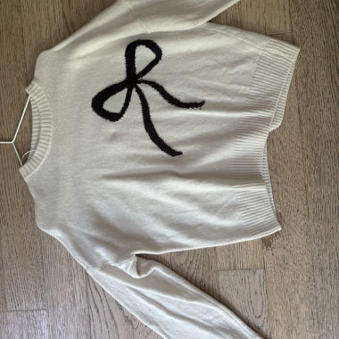 Pull en maille à nœud