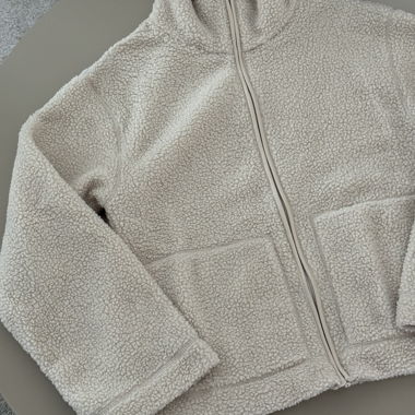 Fleecejacke hellbeige