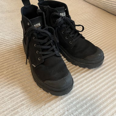Schwarze Palladium Boots, Gr. 38