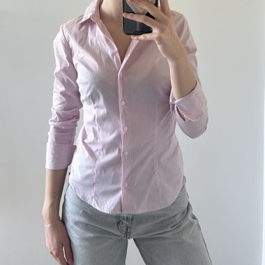 Pink Striped Shirt