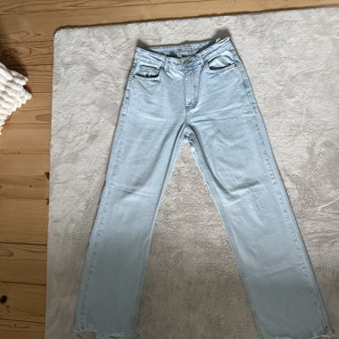 Light blue baggy jeans