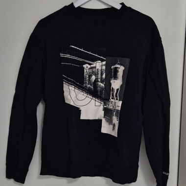 Sweatshirt noir Calvin Klein