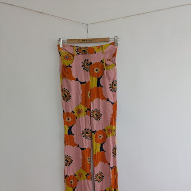 Hose mit Blumen von Zara XS 