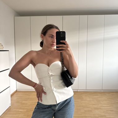Top bianco Zara