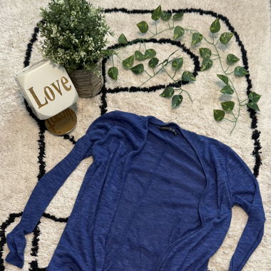 Blauer Cardigan