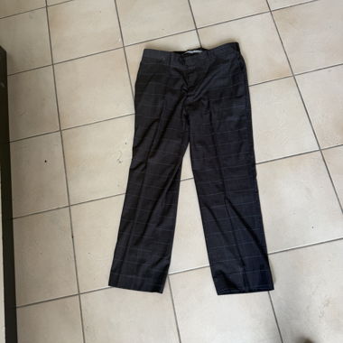Pantalon de costume carreaux noir