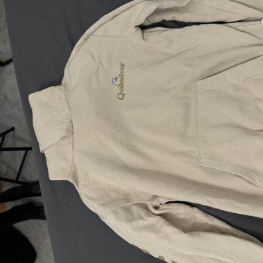 Sweat quiksilver beige neuf xs
