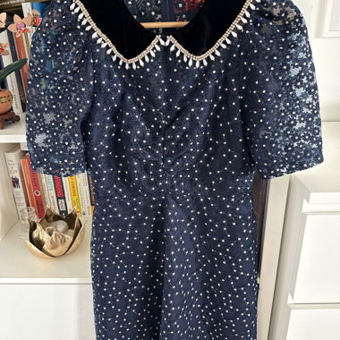 Abito in pizzo Sandro blu