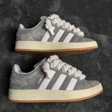Adidas Campus con lacci Rope, bianco/grigio