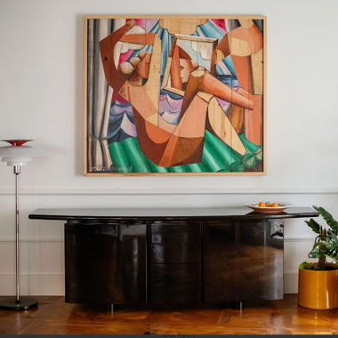 lossy black Sideboard by Mobili Bellato