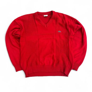vintage lacoste v-neck sweater