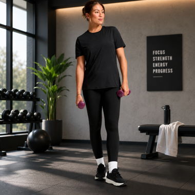 Leggings sportivi neri da donna