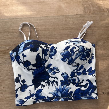Haut bustier floral