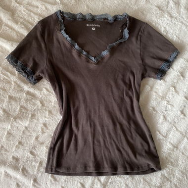CHICOREE Spitzen-T-Shirt