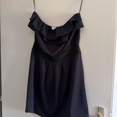 Dark Blue Ruffle Dress