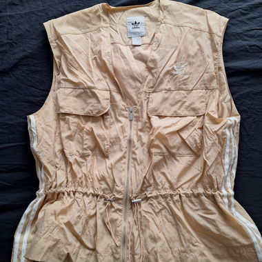 Beige Adidas Weste mit Reissverschluss