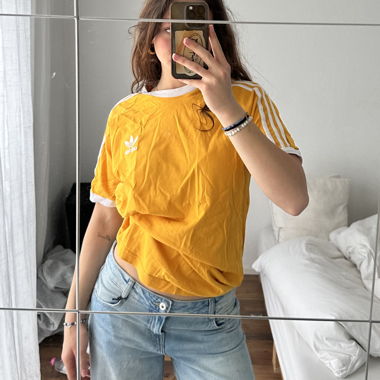 Orange adidas T-shirt