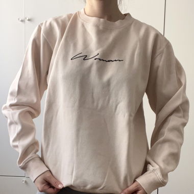 Sweatshirt rose femme