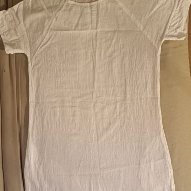 Robe T-shirt en lin blanc