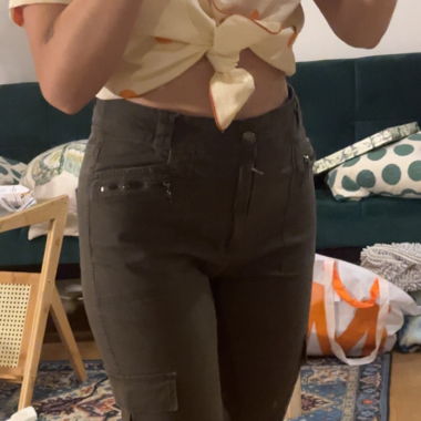 Dark green cargo pants