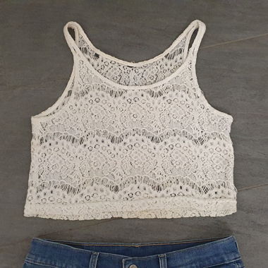 White mash top