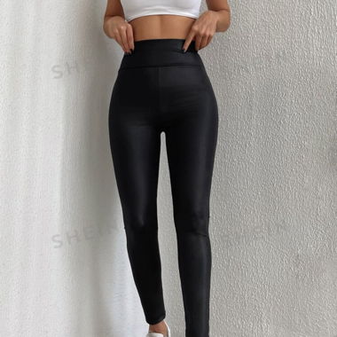 Leggings mit Lederoptik