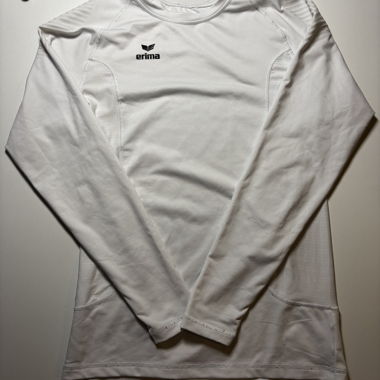 Erima long-sleeve performance shirt white size L
