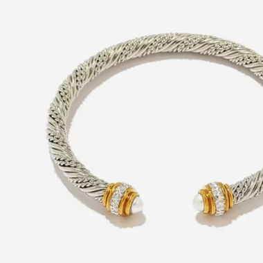 Vergoldeter Edelstahl Armband mit 18 Karat gold