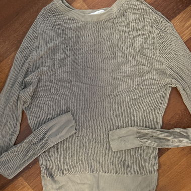 Top Zara transparent beige