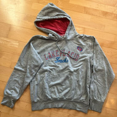 Sweat à capuche gris
